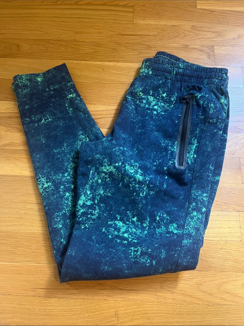 Old Navy Neon Lime and Navy Jogger Pants
